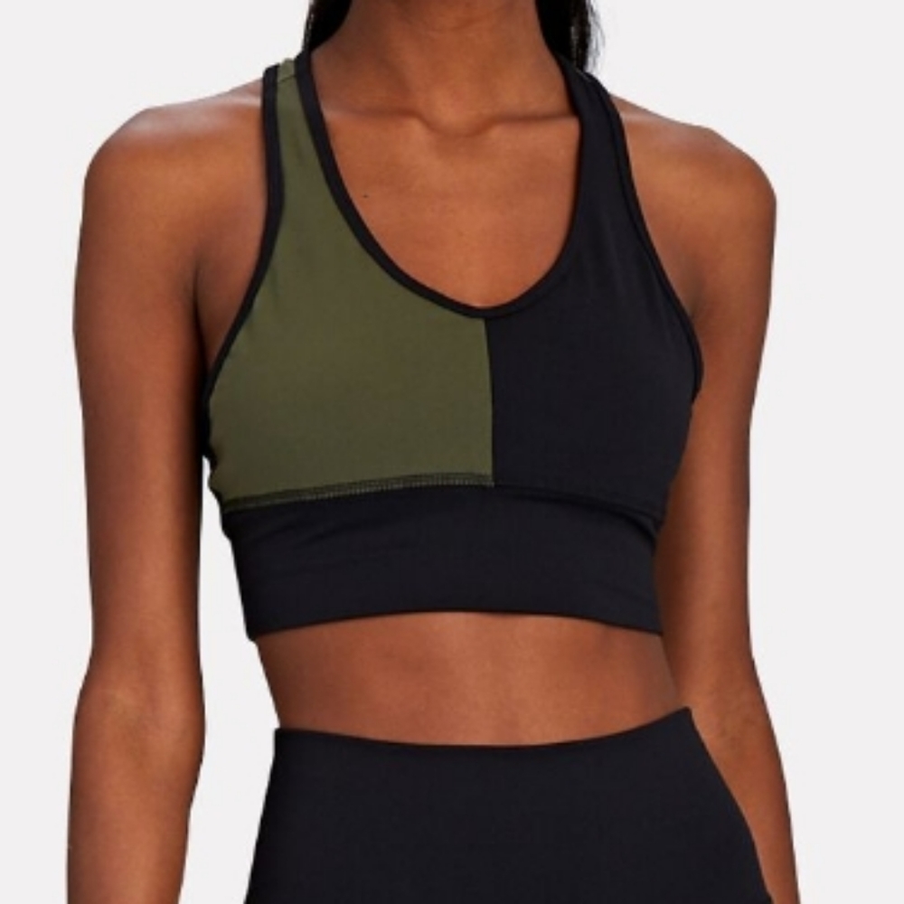 Electric and Rose Color Block Bra